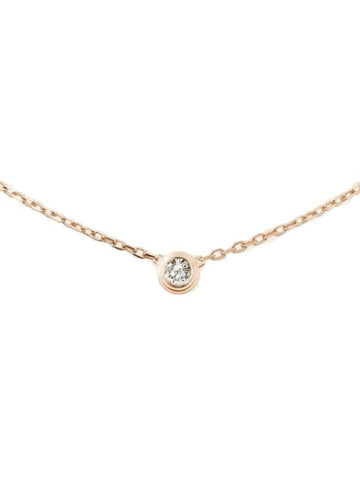 Damour Large Model Necklace Rose Gold - CARTIER - BALAAN 1