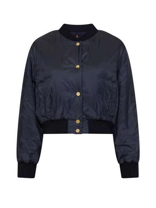 Greenbi Reversible Padded Bomber Jacket Navy - MAX MARA - BALAAN 1