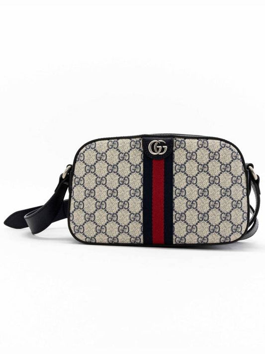 Ophidia Small GG Shoulder Bag Beige Blue - GUCCI - BALAAN 2