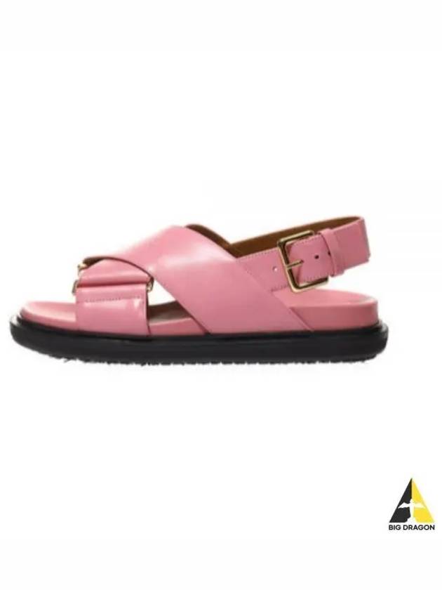 Fussbett Leather Sandals Pink - MARNI - BALAAN 2