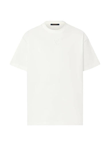 Embossed LV Short Sleeve T-Shirt White - LOUIS VUITTON - BALAAN 1