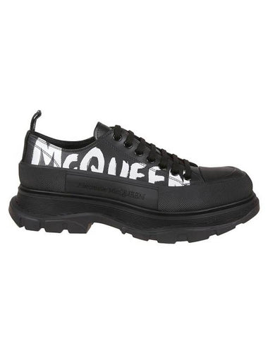 Tread Slick Low Top Sneakers Black - ALEXANDER MCQUEEN - BALAAN 1