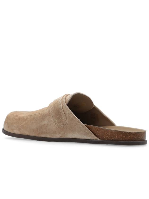 Jimmy Choo ‘Etta’ Suede Slides, Men's, Beige - JIMMY CHOO - BALAAN 5