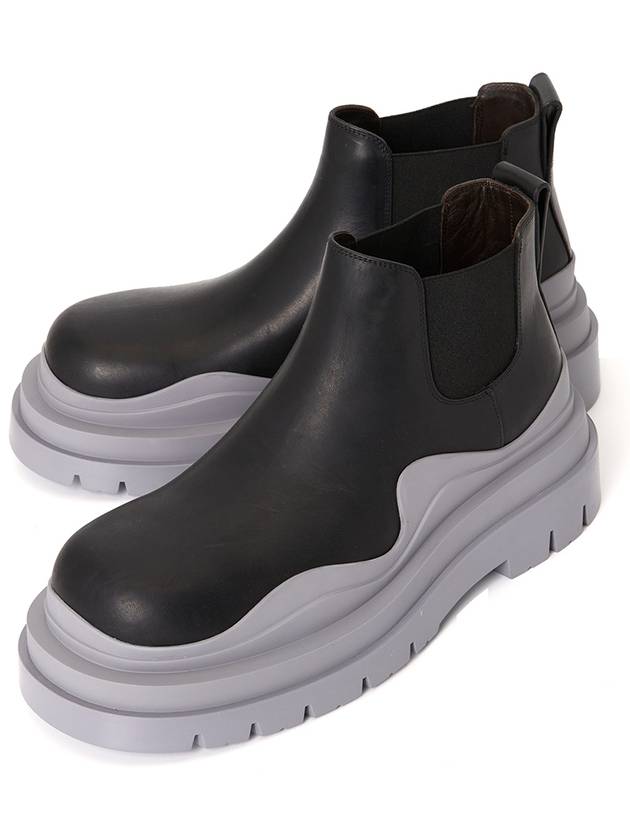 Tire Ankle Chelsea Boots Black Grey - BOTTEGA VENETA - BALAAN 2