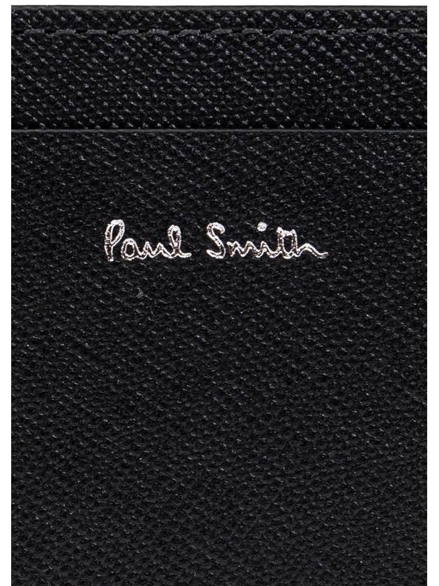 Commuter Mini Print Card Wallet Black - PAUL SMITH - BALAAN 5