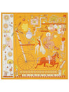 Tea For Two Silk 90 Scarf Orange - HERMES - BALAAN 2