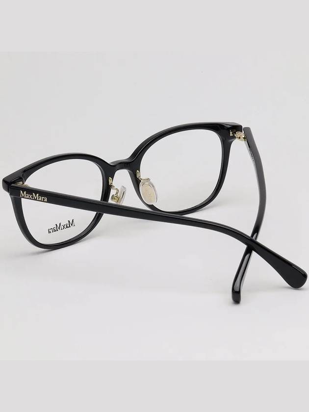 Glasses frame MM5067D 001 black horn rim Asian fit - MAX MARA - BALAAN 4