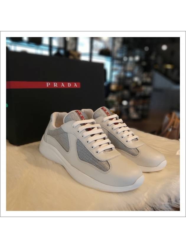 Men's America's Cup Low Top Sneakers White - PRADA - BALAAN 3