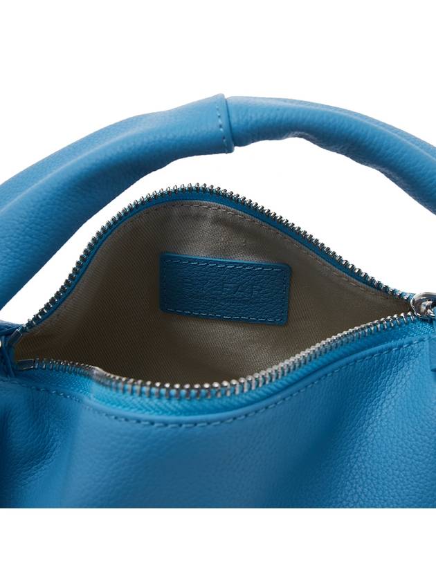 Baby Kush Small Grain Shoulder Bag Blue - BY FAR - BALAAN 11