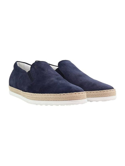 Suede Slip-On Loafer Blue - TOD'S - BALAAN 2