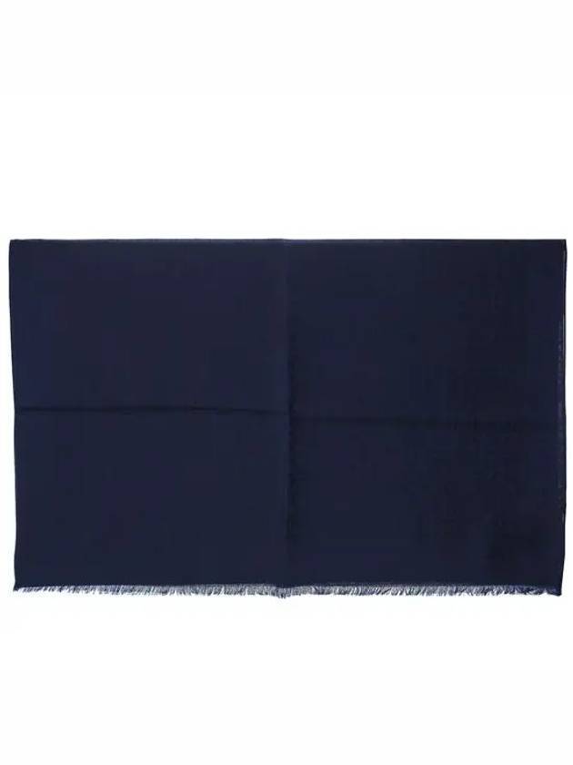 Cashmere Muffler Navy - SALVATORE FERRAGAMO - BALAAN 1