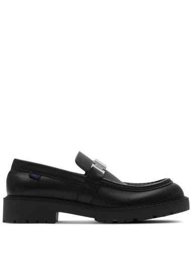 Leather Raft Loafer Black - BURBERRY - BALAAN 1