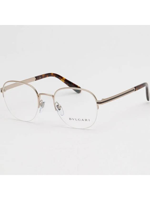 Eyewear Semi-Rimless Metal Eyeglasses Gold - BVLGARI - BALAAN 2