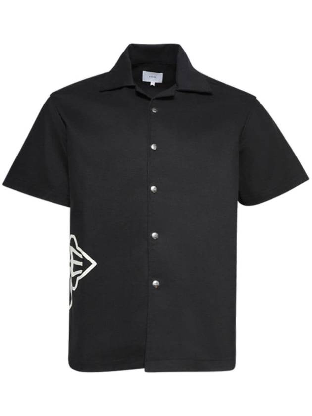 RHUDE CROSS LOGO SNAP SHIRT - RHUDE - BALAAN 1