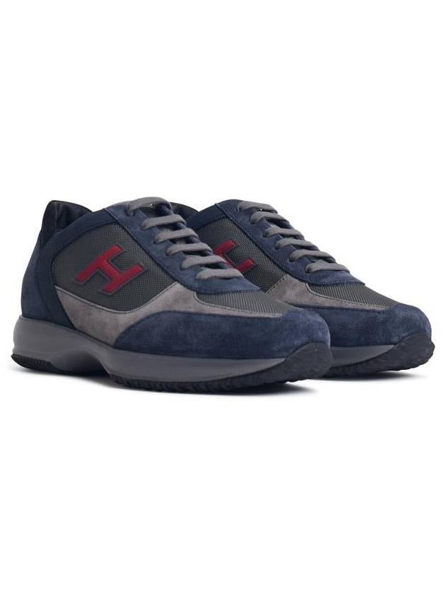 Hogan 'H Floc' Blue Suede Sneakers - HOGAN - BALAAN 2