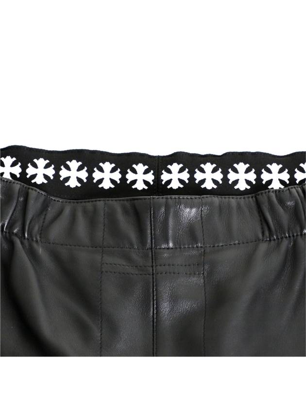 LRG CH Men s Floral Cross Thong Leather Lambskin Shorts - CHROME HEARTS - BALAAN 9