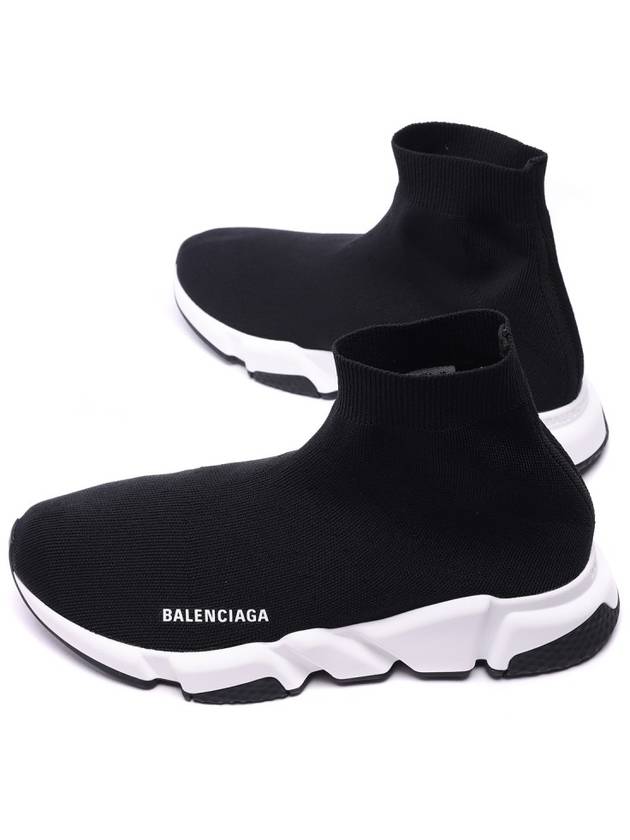 Speed Trainer  High Top Sneakers Black White - BALENCIAGA - BALAAN 7