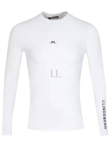 Tekla Crew Neck Slim Fit Long Sleeve T-Shirt White - J.LINDEBERG - BALAAN 2