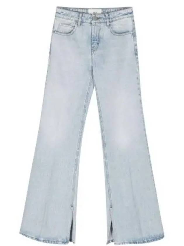 Denim Flare Jeans Light Blue - AMI - BALAAN 2