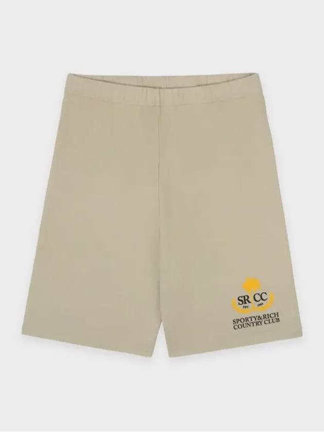 Women's Logo Printing Shorts Gray - SPORTY & RICH - BALAAN 3