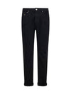 Ripped Straight-Leg Jeans Black - BRUNELLO CUCINELLI - BALAAN 2