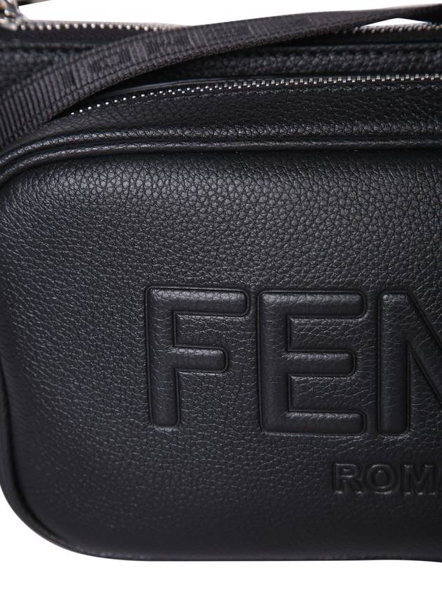 Roma Leather Belt Bag Black - FENDI - BALAAN 4