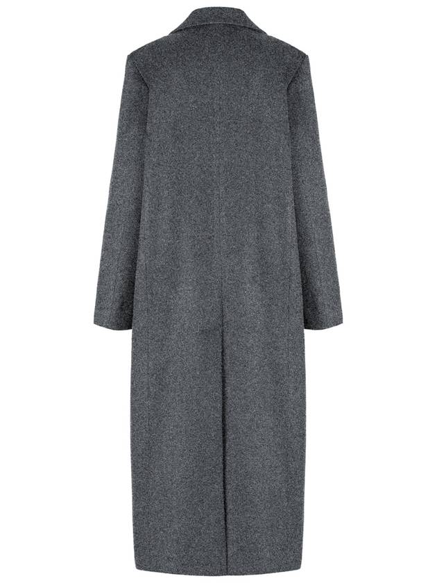 Mars double button lip pocket back slit long coat gray MARS03G - RAMUSTUDIO - BALAAN 3