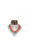 FF Silk Square Scarf Brown - FENDI - BALAAN 2