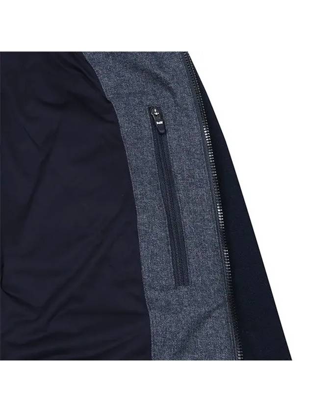 Men s Woven Mix Stadium Jumper 1114GXWP NAVY - BLACK&WHITE - BALAAN 5