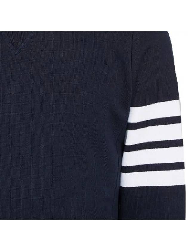 4 Bar Loopback Jersey Sweatshirt Navy - THOM BROWNE - BALAAN 5