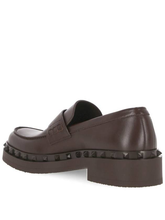 Garavani leather loafers brown - VALENTINO - BALAAN 4