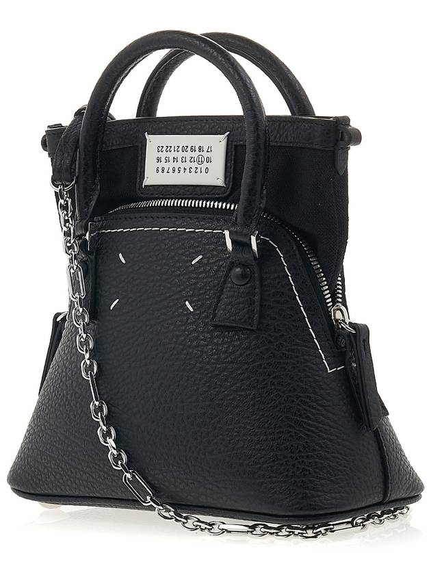 5AC Classique Micro Tote Bag Black - MAISON MARGIELA - BALAAN 3