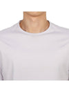 Free Size Lux Cotton Jersey Short Sleeve T-Shirt Light Purple - THEORY - BALAAN.