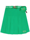 Women's Mincana Pleated Skirt Green - DUVETICA - BALAAN 3