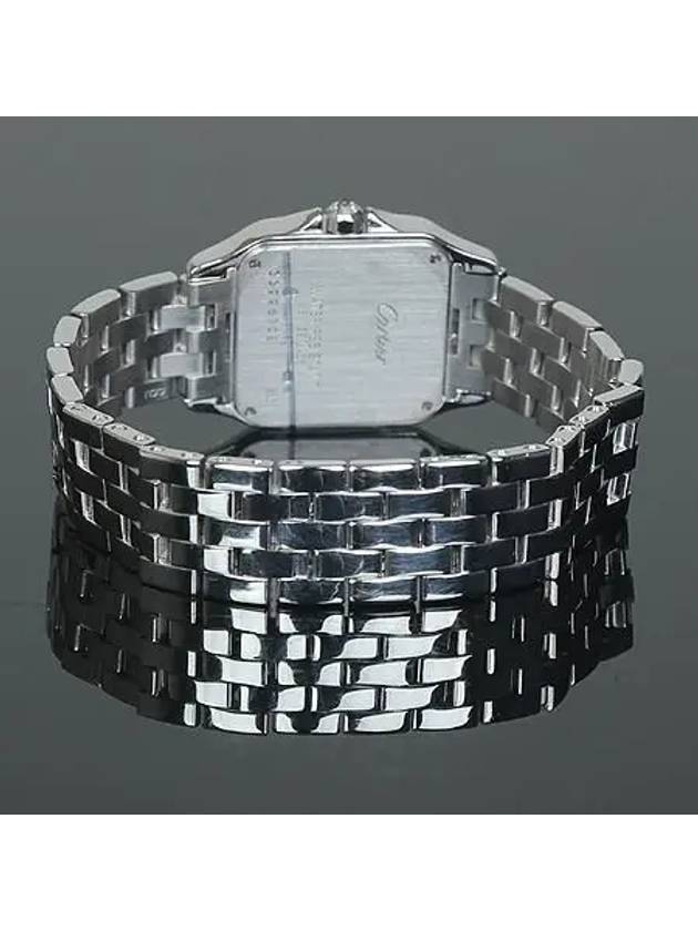 18K 750 White Gold Box Bezel Diamond Santos Demoiselle 26MM Quartz Unisex Watch - CARTIER - BALAAN 3