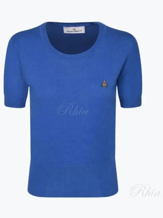 Bea Knit Top Blue - VIVIENNE WESTWOOD - BALAAN 2