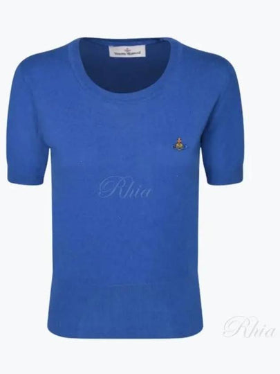 Bea Knit Top Blue - VIVIENNE WESTWOOD - BALAAN 2