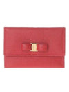 Vara Bow Card Wallet Red - SALVATORE FERRAGAMO - BALAAN 2