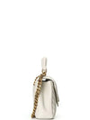 College Medium in Quilted Leather Shoulder Bag Blanc Vintage - SAINT LAURENT - BALAAN 3