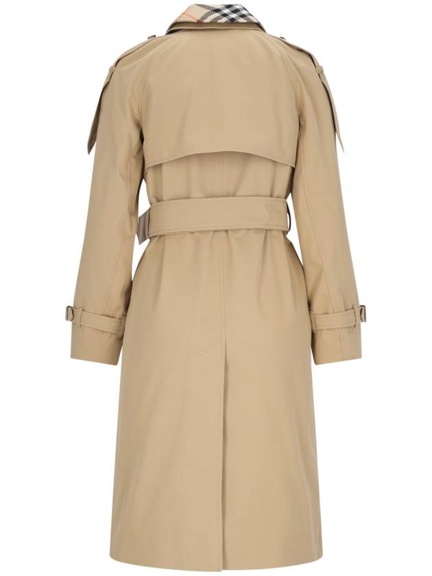 Notched Lapel Trench Coat Beige - BURBERRY - BALAAN 3