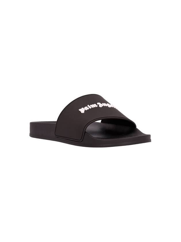 Logo Slippers Black - PALM ANGELS - BALAAN 3