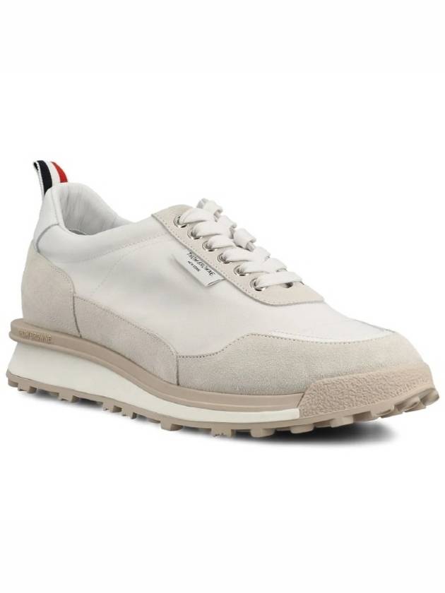 Alumni Eco Nylon Sneaker Tonal White Fun Mix - THOM BROWNE - BALAAN 3