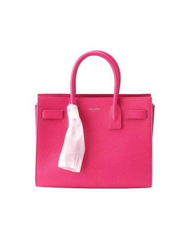 Nano Sac De Jour Leather Tote Bag Hot Pink - SAINT LAURENT - BALAAN 1