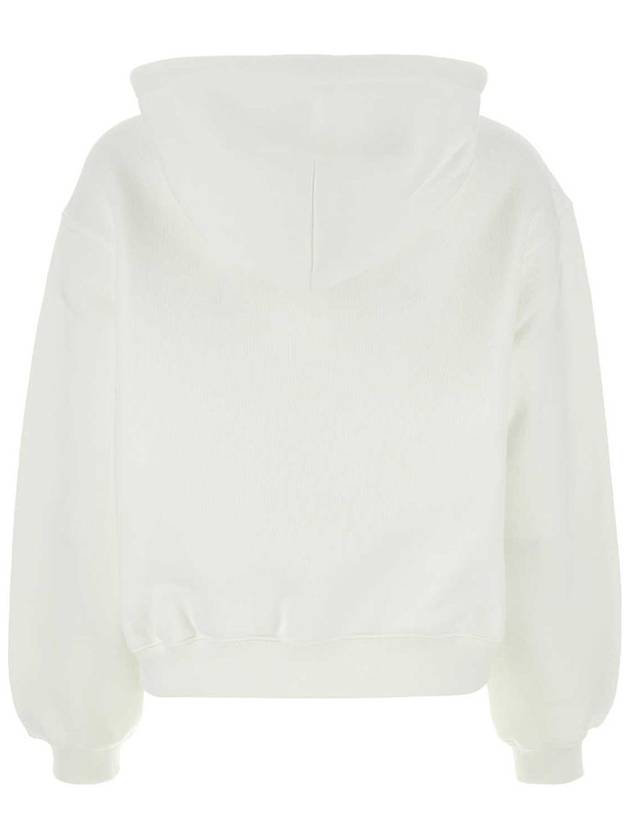 Wang logo detail hooded top white - ALEXANDER WANG - BALAAN 3