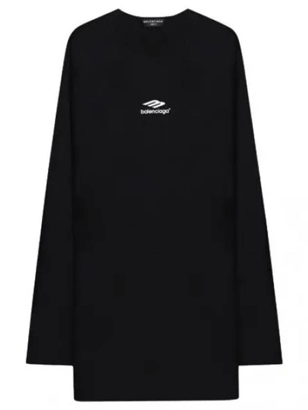 Icon Flat T Shirt Women Long Sleeve - BALENCIAGA - BALAAN 1