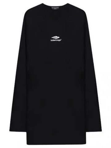 Icon Flat T Shirt Women Long Sleeve - BALENCIAGA - BALAAN 1