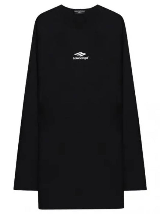 Icon Flat T Shirt Women Long Sleeve - BALENCIAGA - BALAAN 1