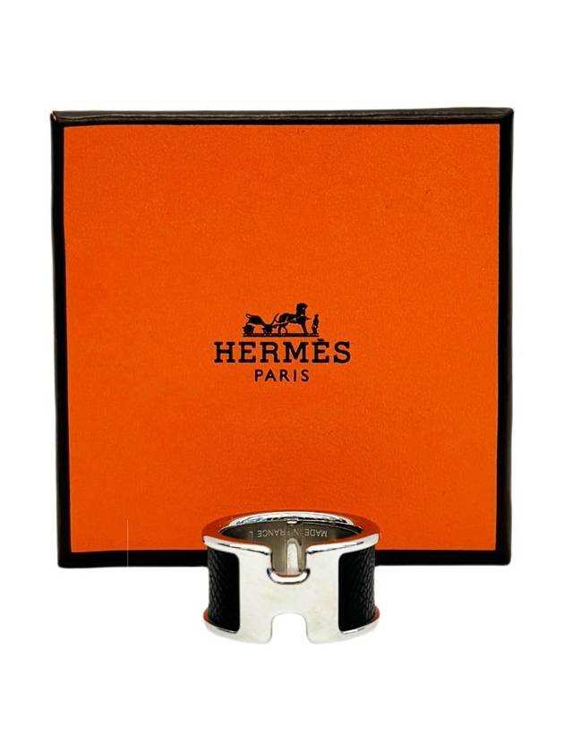 Olympe Ring Black Silver - HERMES - BALAAN 2