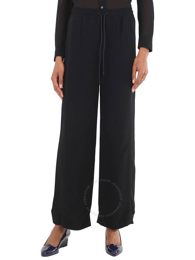 Burberry Ladies Black High-Waisted Wide-Leg Trousers, Brand Size 4 (US Size 2) - BURBERRY - BALAAN 1