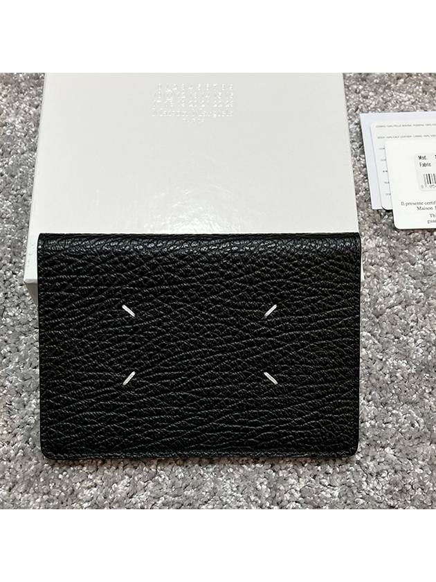 4 Stitch Passport Wallet Black - MAISON MARGIELA - BALAAN 3